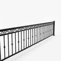 Grille de portail en acier galvanisé de luxe moderne et balustrade de balcon en aluminium, garde-corps élégant pour la maison