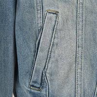 Veste en jean asymétrique sexy et décontractée pour femme, style streetwear moto, avec boutons uniques, collection automne-hiver