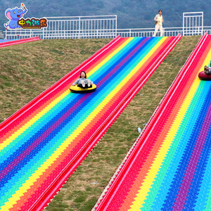 Peralatan taman hiburan luar ruangan, perlengkapan taman bermain pelangi seluncur salju pelangi seluncur pelangi luar ruangan - Product Image 3