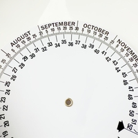 Calculateur de Date Prévue d'Accouchement à Roue en Plastique, Vente Directe Usine, Calculateur de Grossesse Médical Rond, Acceptation OEM