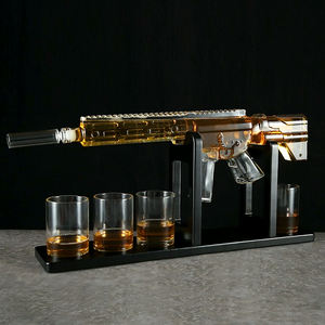 Vente en gros personnalisé AR Pistolet <span class=keywords><strong>Whisky</strong></span> Décanter Verre Ensemble <span class=keywords><strong>Carafe</strong></span> Liqueur Bouteille Conteneur Distributeur <span class=keywords><strong>Whisky</strong></span> <span class=keywords><strong>Carafe</strong></span> avec Bullet Verres - Product Image 5