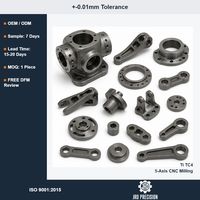 Services de fraisage CNC 5 axes sur mesure pour pièces robotiques, fournisseur OEM, précision 0,01 mm, ISO 9001, pour le fraisage du titane TC4