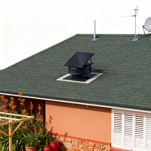 Extractor de <span class=keywords><strong>Aire</strong></span> Axial de Techo Híbrido Solar Monocristalino de 35W con Motor DC+AC sin Escobillas, de Flujo de <span class=keywords><strong>Aire</strong></span> Caliente, de Aleación de Aluminio - Product Image 1