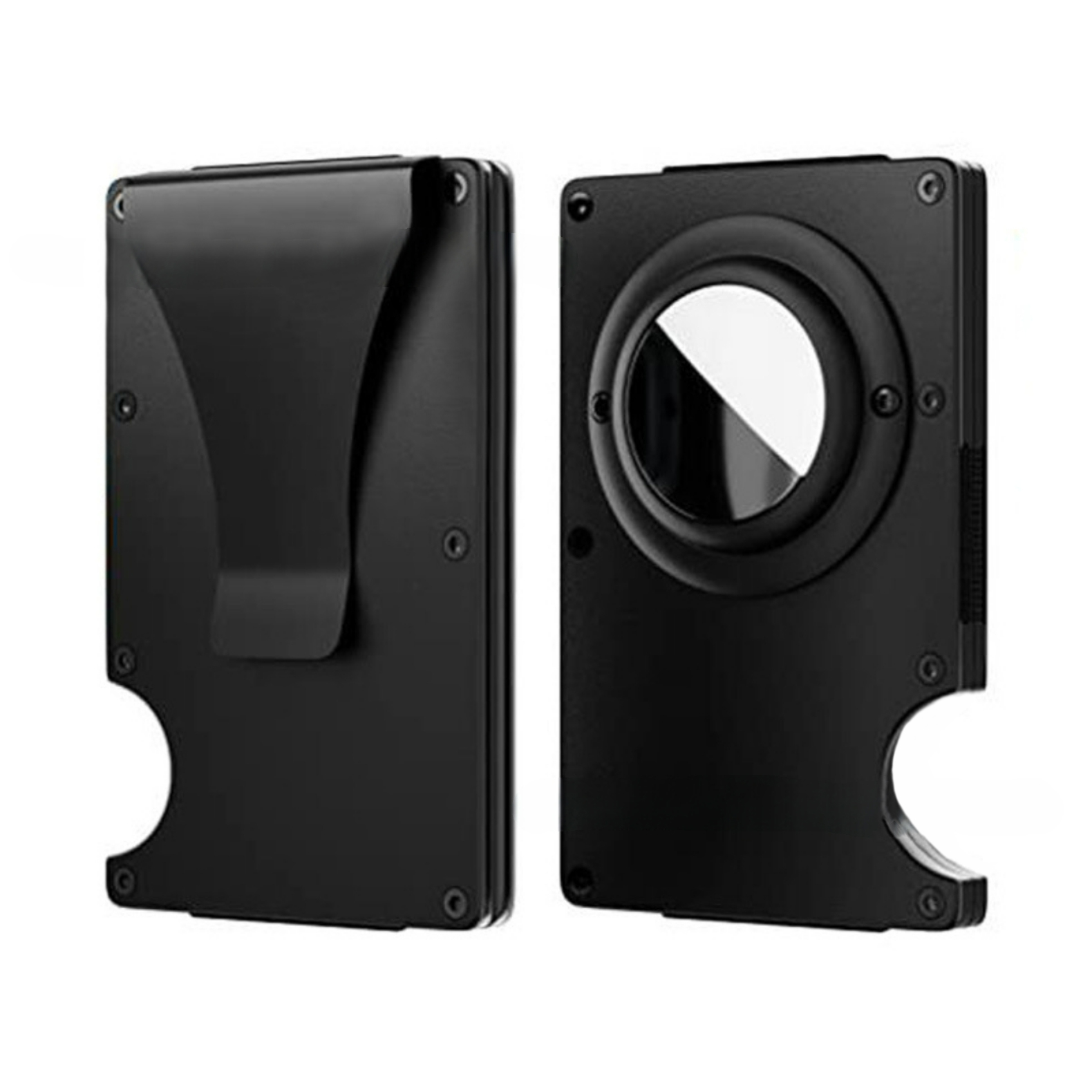 Metallic Black (Money Clip + Air Tag Holder)