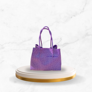 กระเป๋าถือผู้หญิงหรูหราอุปกรณ์เสริมแฟชั่นสำหรับผู้ใหญ่ทำจากพลาสติกรีไซเคิลทอโดยตรงจากอินโดนีเซีย - Product Image 1