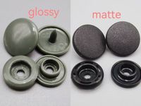 Boutons à pression personnalisés en plastique et résine écologiques avec finition brillante/mate, forme ronde/étoile pour accessoires vestimentaires - Marque FJA