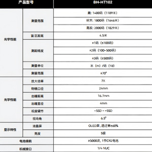 Suncore Bh-Ht102 Laser Rangefinder 7X Magnification 1829M Range With Oled Display For Hunting And Outdoor Use - Product Image 1