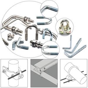 SS304 316 A2 A4 M3 M4 M5 M6 M8 مخصصة J <span class=keywords><strong>L</strong></span> الانحناء نوع J مِصْمال خُطّافي مع الجوز والغسالة - Product Image 5