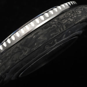 New Popular Men's Premium Carbon Fiber Mod Watch <b>Black</b> Silver Unique Grain Date <b>Display</b> Anti Sweat Comfortable Strap Watch - Product Image 4