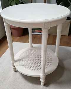 Table console en bois massif avec accents en rotin Mobilier classique design d'Indonésie - Product Image 2