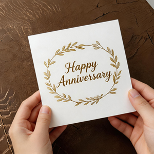 Tarjeta de Agradecimiento con Diseño Floral Abstracto, Tarjeta de Regalo Floral con Sobre, Tarjeta de Felicitación Escrita a Mano para Cumpleaños, Bodas y Fiestas - Product Image 1