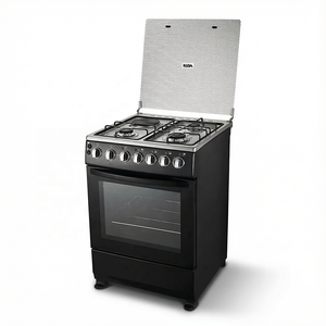 Estufa de <span class=keywords><strong>Gas</strong></span> Independiente de 24 Pulgadas, 4 Quemadores, Acero Inoxidable, con <span class=keywords><strong>Horno</strong></span> Grande de 88L, GLP/GN, para el Hogar - Product Image 2