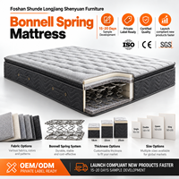 Fabricant de matelas sur mesure à ressorts Bonnell, matelas hybrides en mousse, OEM, ODM, vente en gros, solution de matelas à marque privée