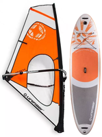 Planche de surf gonflable en gros, planches de Paddle SUP avec voile, planche de surf gonflable
