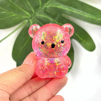 Jouet Squishy Ours Kawaii Pailleté de Haute Qualité 5,5 cm, Anti-stress à Rebond Lent, Vente en Gros