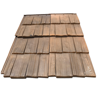 Tuile de toiture traditionnelle en polymère haute performance, forme cèdre, aspect bois