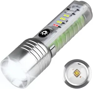 La luce laterale Super luminosa di toby's potenti magneti illuminazione a stoppino a LED lampada ricaricabile USB torce zoomabili a lunga distanza