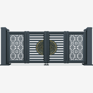 Porte pliante électrique en aluminium pour l'extérieur, design principal en aluminium, pour <span class=keywords><strong>maison</strong></span>, jardin, école, villa, entrée, accès - Product Image 1