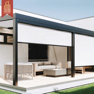 簡単な屋外の太陽と天候の保護のためのスマートリモコン付きアルミニウム合金電動防風ローラーシャッター - Product Image 6