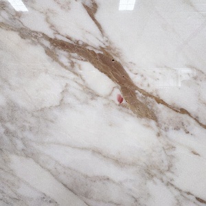 Lujosa losa <span class=keywords><strong>de</strong></span> mármol natural Calacatta Gold pulido con vetas doradas para encimeras <span class=keywords><strong>de</strong></span> cocina <span class=keywords><strong>de</strong></span> villas y decoración <span class=keywords><strong>de</strong></span> paredes <span class=keywords><strong>de</strong></span> baño - Product Image 6
