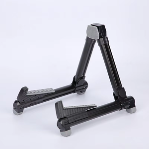 Support en aluminium <span class=keywords><strong>pliable</strong></span> léger pour guitare basse ukulélé OEM Support de guitare Meideal personnalisé - Product Image 1