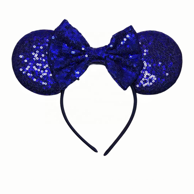 New Style Mouse Ears Headband Sequin Bows Girl Adult Kids Party Cosplay Hair Accessories Princess Hairband
