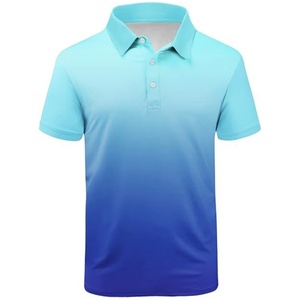 Camiseta Deportiva de Tenis para Hombre, Manga Corta, Absorbente de Humedad, para Golf, con Cuello, Tejido de Punto con Spandex/Poliéster, 180g - Product Image 1