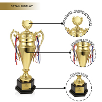 Trophée de chant portable en métal de haute qualité, personnalisé, vente directe d'usine DEMO, cadeau de bienvenue, trophée d'or pour concours de chant
