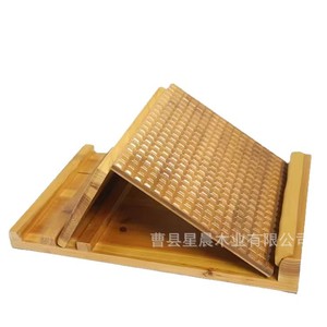 Planche d'étirement en bois pliable, pédale de fitness, masseur de mollets, appareil amincissant pour les jambes, en bois massif, portable - Product Image 2