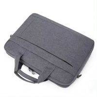 Promotion d'échantillons gratuits : mallette de conférence pour ordinateur portable en polyester noir de haute qualité et bon marché
