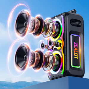 ZEALOT PT21 Altavoz Inalámbrico Portátil para Exteriores <span class=keywords><strong>de</strong></span> 200W <span class=keywords><strong>de</strong></span> Alta Potencia, Bluetooth, Batería <span class=keywords><strong>de</strong></span> 48000mAh, LED RGB, para <span class=keywords><strong>Karaoke</strong></span> - Product Image 3