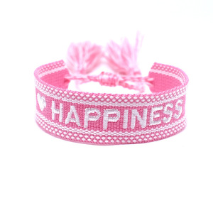 2023 pulseras hechas a mano de moda HAPPY DREAM PRETTY pulseras de <span class=keywords><strong>amistad</strong></span> trenzadas personalizadas para mujeres - Product Image 5