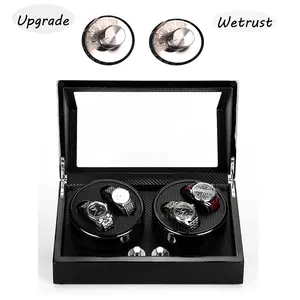 High Quality 4+6 And 2+0 Automatic watch winder carbon fiber slient motor box watches mechanism cases storage display watches
