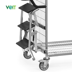 <span class=keywords><strong>Cage</strong></span> de rouleau de logistique d'entrepôt mobile de capacité élevée - Product Image 4