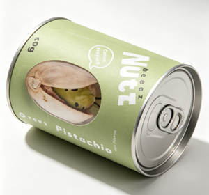 Food Grade Nuts Paper Tube Packaging With <b>Window</b> 50g 100g 150g 250g Recyclable Four-Color Printing Custom Logo - Product Image 2