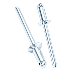 Rivets aveugles fraisés à extrémité ouverte en fer M2-M6, 100 pièces, zingués bleus, pour la construction industrielle ODM/OEM - Product Image 6