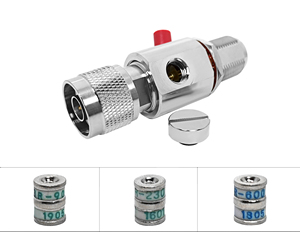 RF đồng trục Surge arrester N nam nữ loại với 90V 230V ống xả cho đài phát thanh cơ sở - Product Image 2