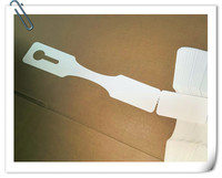 Étiquette de bagage pour réception d'hôtel, auto-scellante, sans cordon, à inscrire, pour carte de bagage avec crochet pour invité