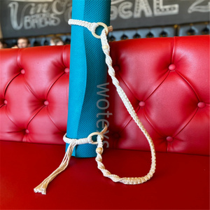 Sangle de transport en <span class=keywords><strong>macramé</strong></span> en coton doux personnalisée, multi-usages pour tapis de yoga et couverture - Product Image 4