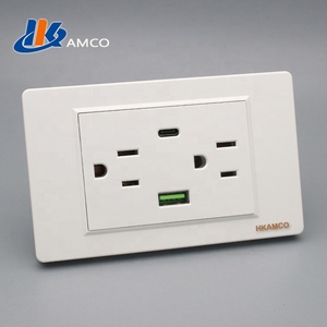 Prise électrique GFCI GFI à auto-test, double, homologuée Barep /CUL, pour les États-Unis, avec protection contre les surtensions, 15A, 2 prises - Product Image 4