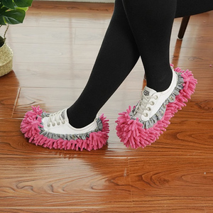 <span class=keywords><strong>Microfibre</strong></span> Chenille Accueil Chiffon Nettoyage Chaussures Couverture Écologique Réutilisable Couvre-chaussures Vadrouille - Product Image 6