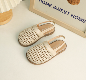 Sandales d'été pour filles, nouvelles sandales souples tressées à bout fermé pour bébés, idéales pour l'extérieur - Product Image 3