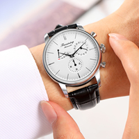 Montres de luxe automatiques étanches pour homme en cuir véritable, marque Forsining, vente en gros, les plus vendues pour hommes d'affaires