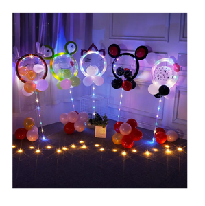 Palloncini Bobo LED Fai-da-Te da 20 Pollici, Set di Palloncini in Lattice Trasparenti per Gonfiaggio e Decorazione - Product Image 1
