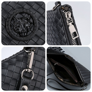 Borse Impermeabili alla Moda per Uomo, Grande Capacità, Portafogli Trendy, Borse Firmate di Lusso in Pelle PU con Cerniera - Product Image 4