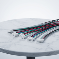 Kabel Kustom 1.0mm 2.54mm Pitch dengan Konektor 2/3/4/5/6 Pin JST SH ZH PH XH untuk Kabel Listrik dan Harness Kabel