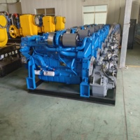 Moteur marin Weichai 210KW 280HP pour propriétaires de navires, équipé d'un dispositif d'échange d'eau de mer, boîte de vitesses à 300 vitesses