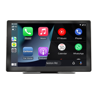 Lecteur multimédia de voiture portable CarPlay sans fil et Android Auto de 9 pouces avec écran tactile HD avec connectivité Bluetooth