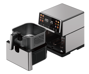 หม้อทอดไร้น้ำมัน Newle 8 ลิตร สเตนเลสสตีลทั้งใบ พร้อมหน้าจอดิจิตอลอัจฉริยะ หม้อเคลือบสารกันติด ไม่ใช้น้ำมัน ใช้กับเตาอบได้ เหมาะสำหรับโรงแรม - Product Image 3