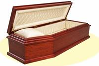 Ataúd Funerario de Madera Estilo Europeo con Accesorios Metálicos, Tamaño Personalizado Disponible